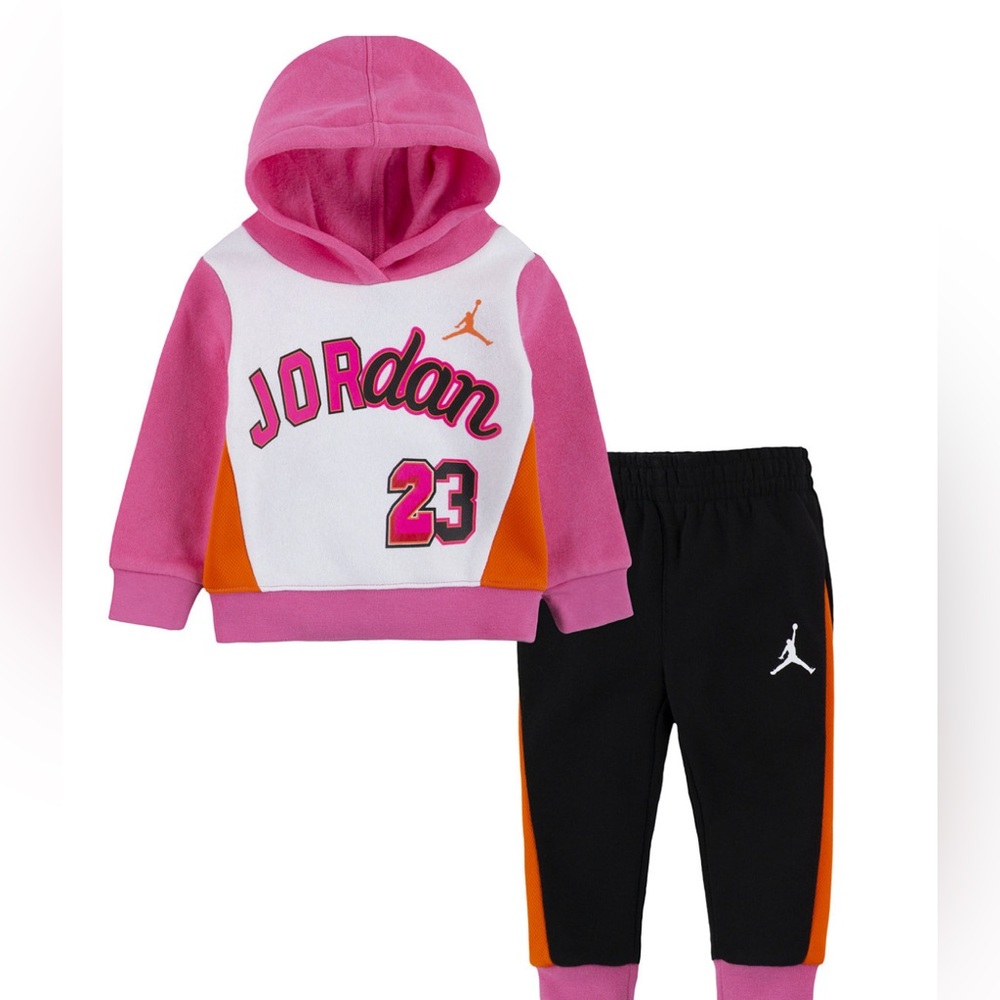 Baby Girls Hoodie and Joggers, 2-Piece Set- 18 months